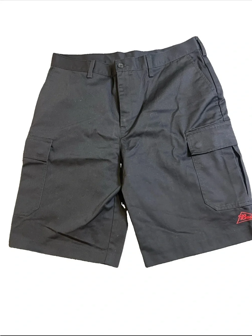 Edwards Garment Budweiser Uniform Black Shorts Adult S34 Garage Grunge Bartender